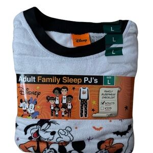 Disney White and Black Pajama Set Cartoon Style